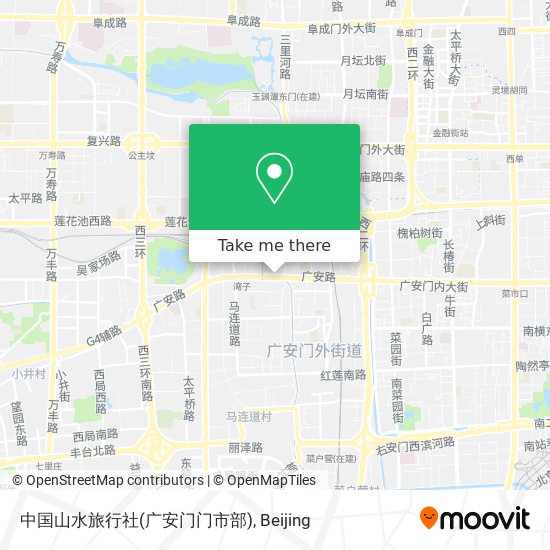 中国山水旅行社(广安门门市部) map