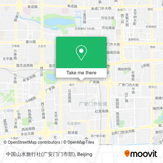中国山水旅行社(广安门门市部) map