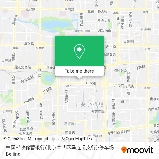 中国邮政储蓄银行(北京宣武区马连道支行)-停车场 map