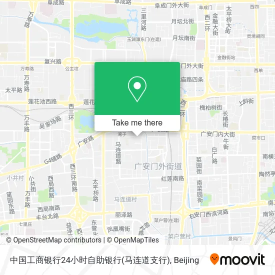中国工商银行24小时自助银行(马连道支行) map