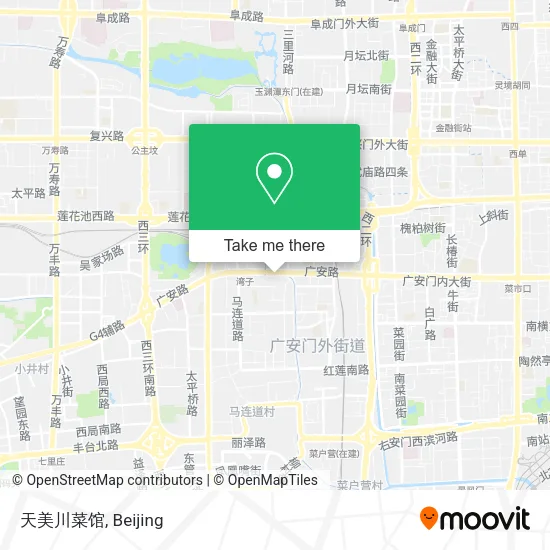 天美川菜馆 map