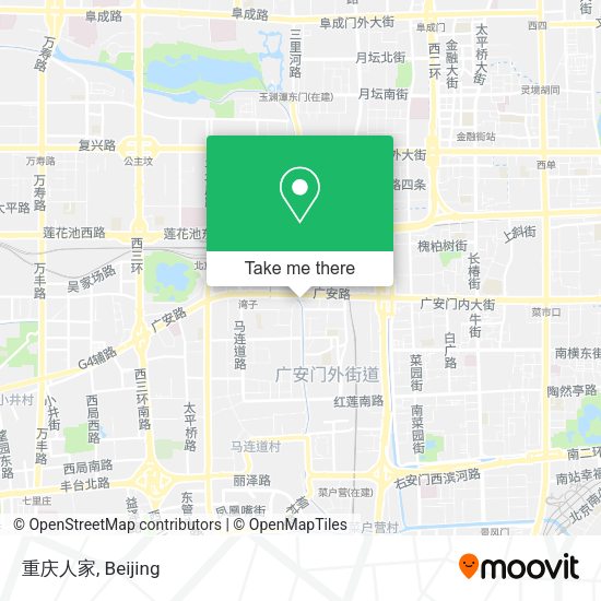 重庆人家 map