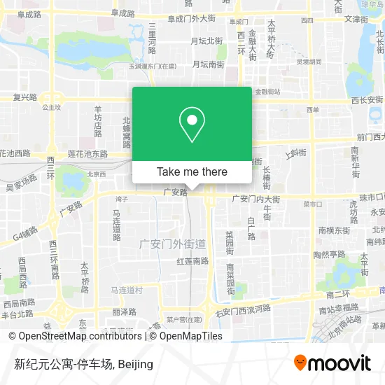 新纪元公寓-停车场 map