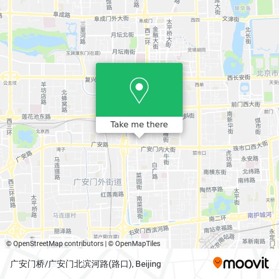 广安门桥/广安门北滨河路(路口) map