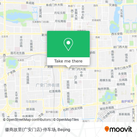 徽商故里(广安门店)-停车场 map