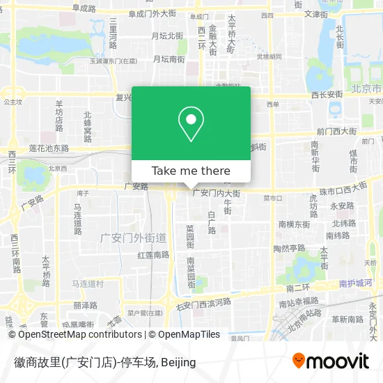 徽商故里(广安门店)-停车场 map