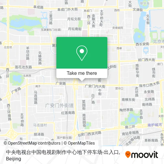 中央电视台中国电视剧制作中心地下停车场-出入口 map