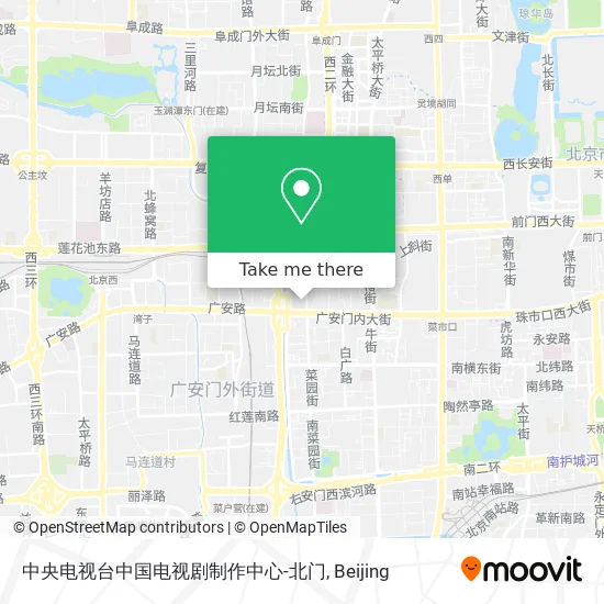 中央电视台中国电视剧制作中心-北门 map