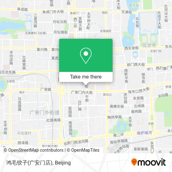 鸿毛饺子(广安门店) map