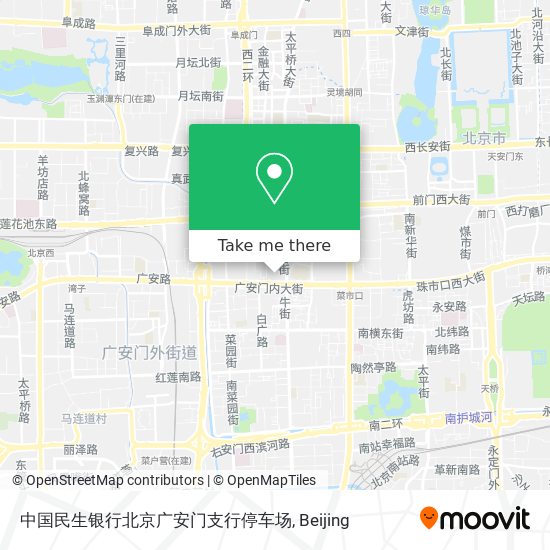 中国民生银行北京广安门支行停车场 map