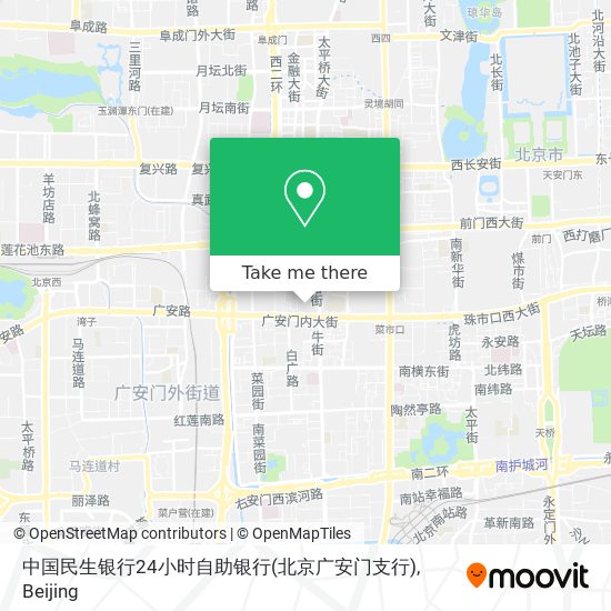 中国民生银行24小时自助银行(北京广安门支行) map
