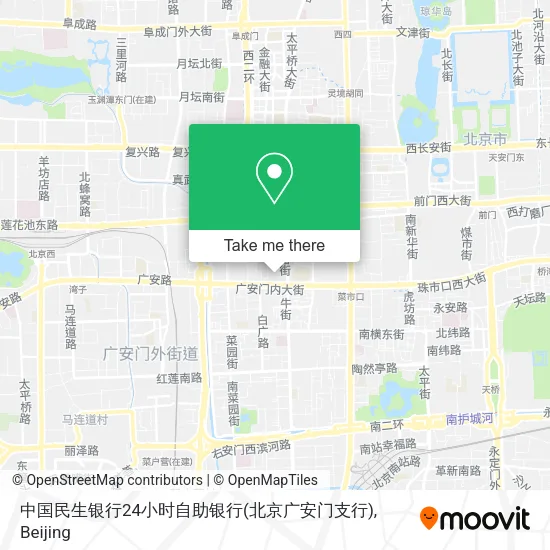 中国民生银行24小时自助银行(北京广安门支行) map