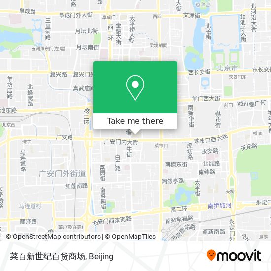 菜百新世纪百货商场 map