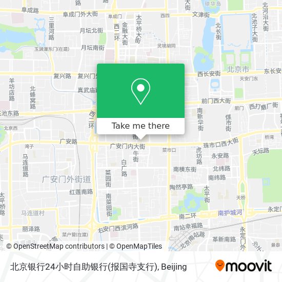 北京银行24小时自助银行(报国寺支行) map