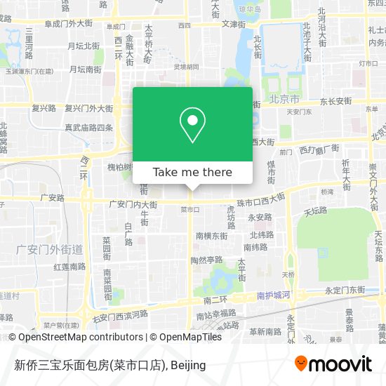新侨三宝乐面包房(菜市口店) map