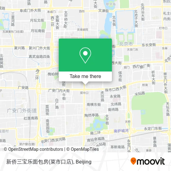 新侨三宝乐面包房(菜市口店) map
