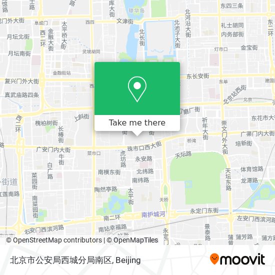 北京市公安局西城分局南区 map