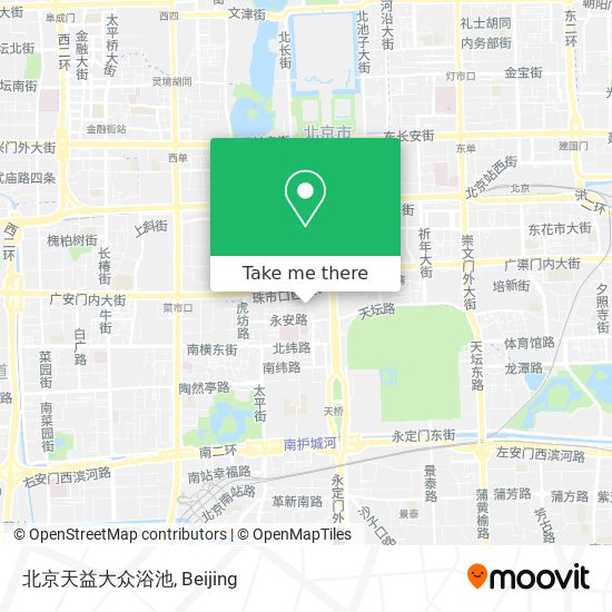 北京天益大众浴池 map