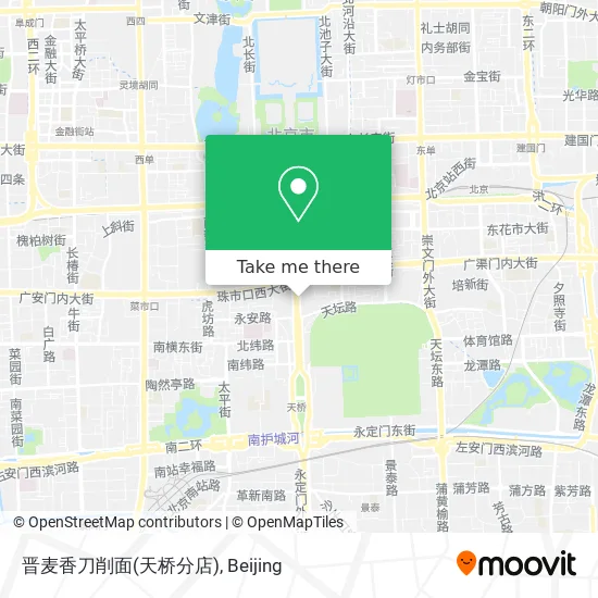 晋麦香刀削面(天桥分店) map