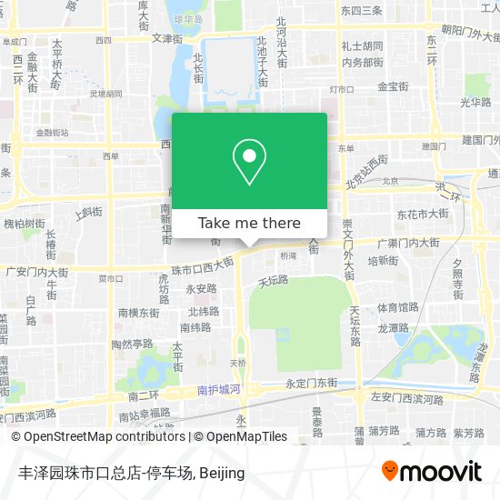 丰泽园珠市口总店-停车场 map