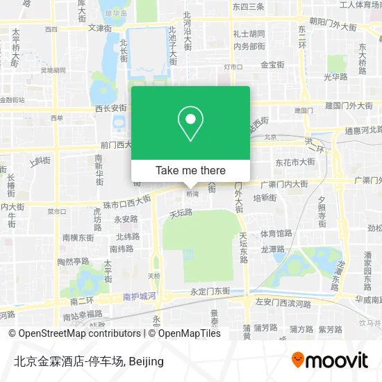 北京金霖酒店-停车场 map