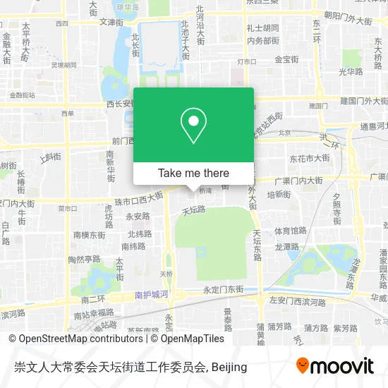 崇文人大常委会天坛街道工作委员会 map