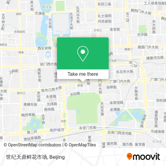 世纪天鼎鲜花市场 map