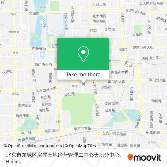 北京市东城区房屋土地经营管理二中心天坛分中心 map