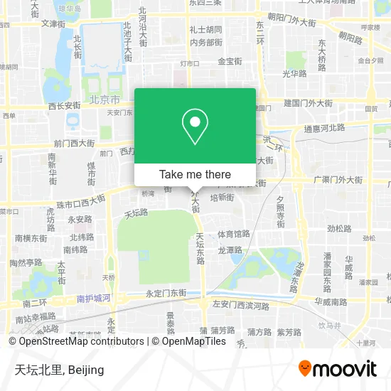 天坛北里 map