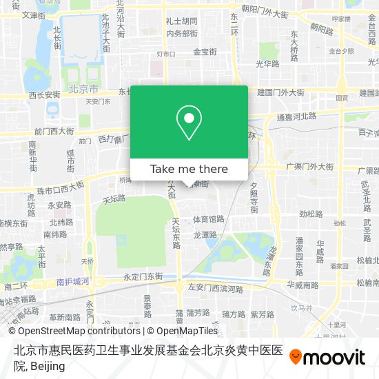 北京市惠民医药卫生事业发展基金会北京炎黄中医医院 map