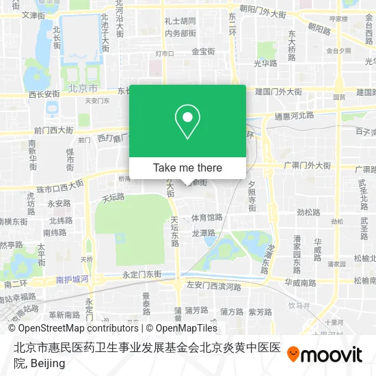 北京市惠民医药卫生事业发展基金会北京炎黄中医医院 map