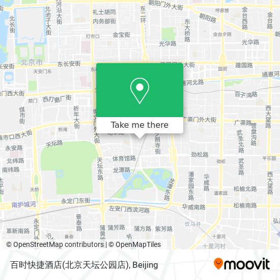 百时快捷酒店(北京天坛公园店) map