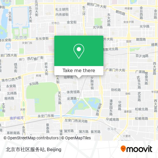北京市社区服务站 map