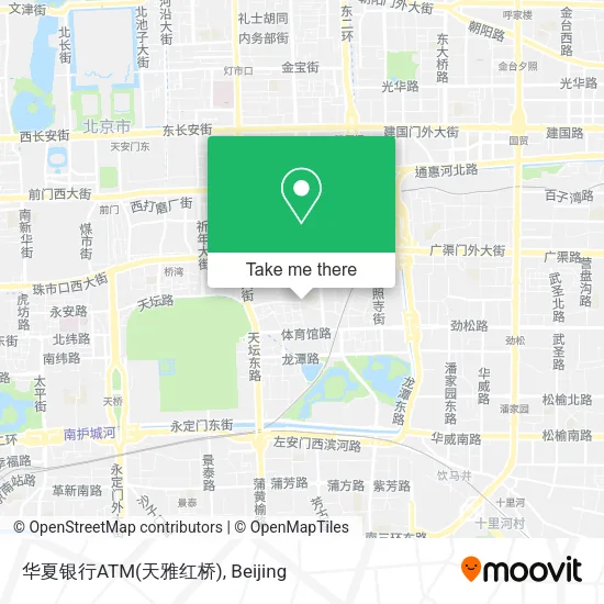 华夏银行ATM(天雅红桥) map