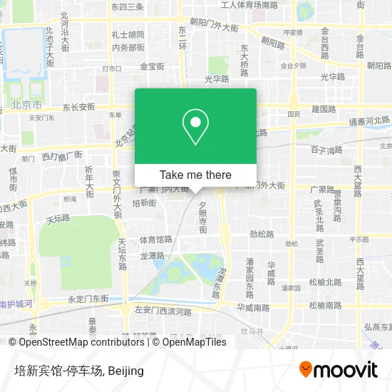 培新宾馆-停车场 map