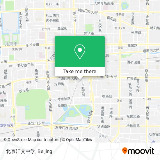 北京汇文中学 map