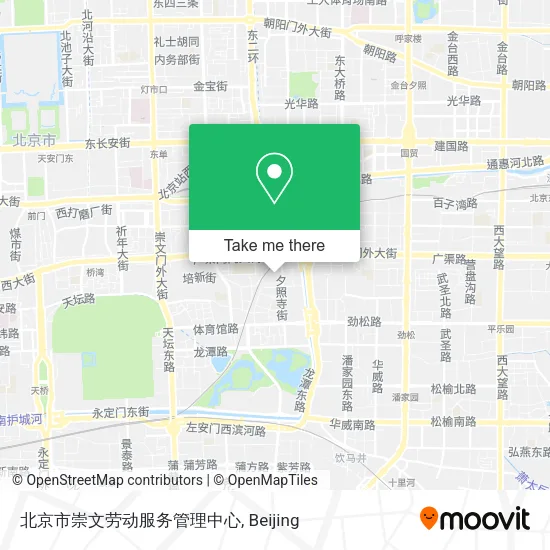 北京市崇文劳动服务管理中心 map