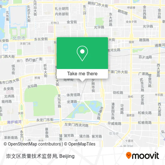 崇文区质量技术监督局 map
