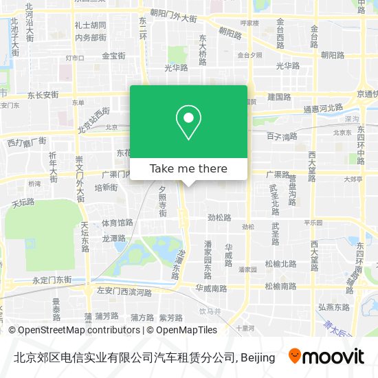 北京郊区电信实业有限公司汽车租赁分公司 map