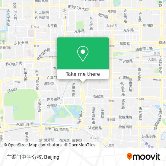 广渠门中学分校 map