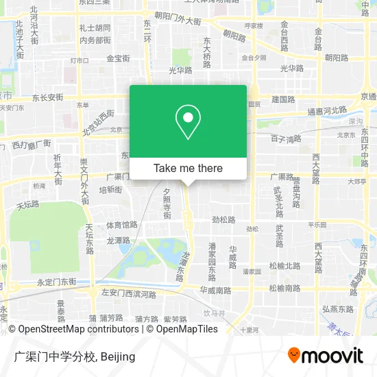 广渠门中学分校 map