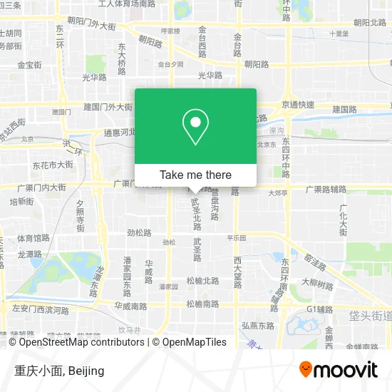 重庆小面 map