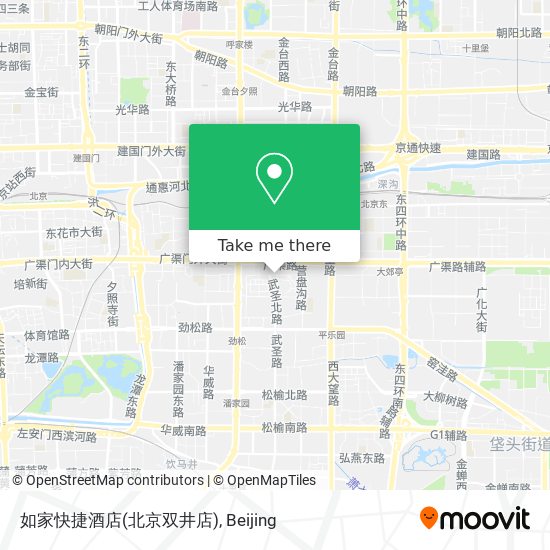 如家快捷酒店(北京双井店) map