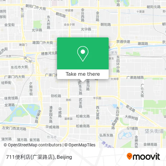 711便利店(广渠路店) map