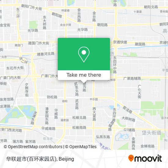 华联超市(百环家园店) map