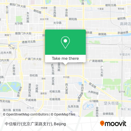 中信银行(北京广渠路支行) map