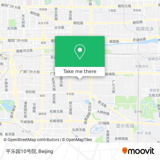 平乐园10号院 map