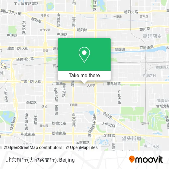 北京银行(大望路支行) map