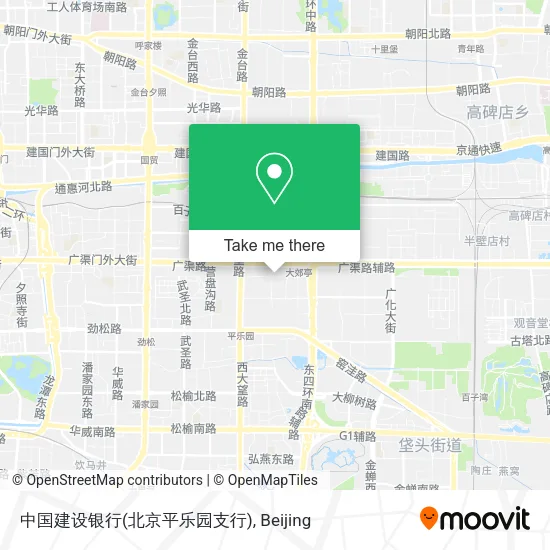 中国建设银行(北京平乐园支行) map