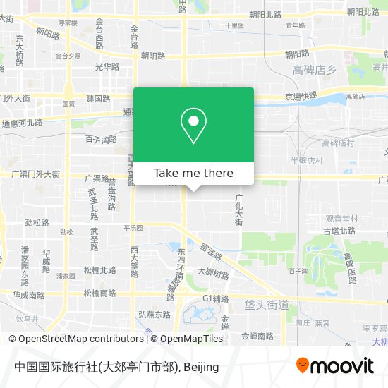 中国国际旅行社(大郊亭门市部) map